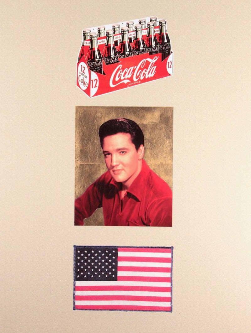 Summer Auction 2021, LOT 10: Peter Blake - American Trilogy (Cream and Gold Diamond Dust), 2012