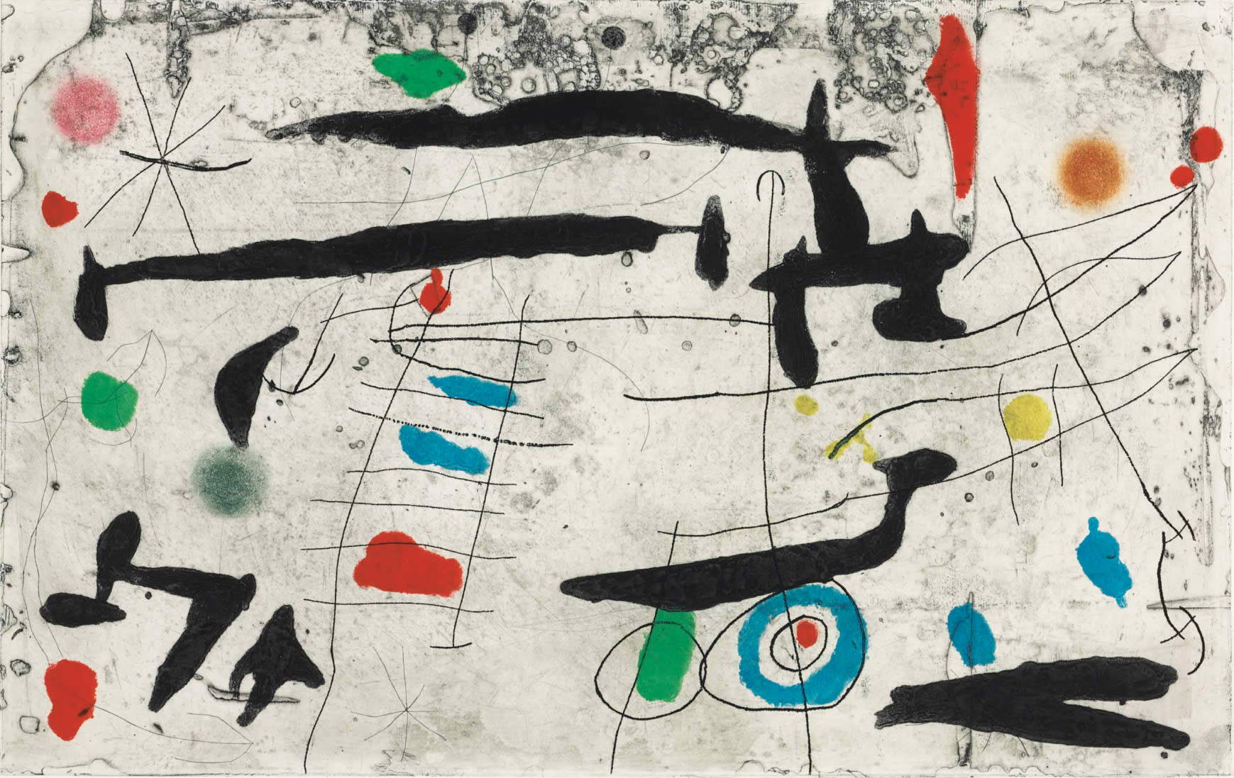 Joan Miró, Tracé sur la Paroi II, 1967