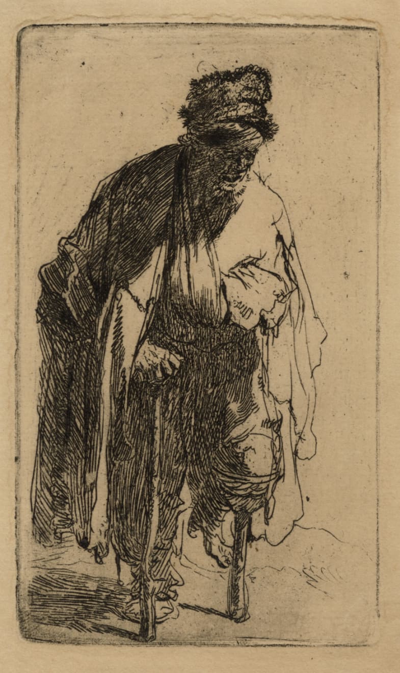 Rembrandt Van Rijn, Beggar with a Wooden Leg, 1630