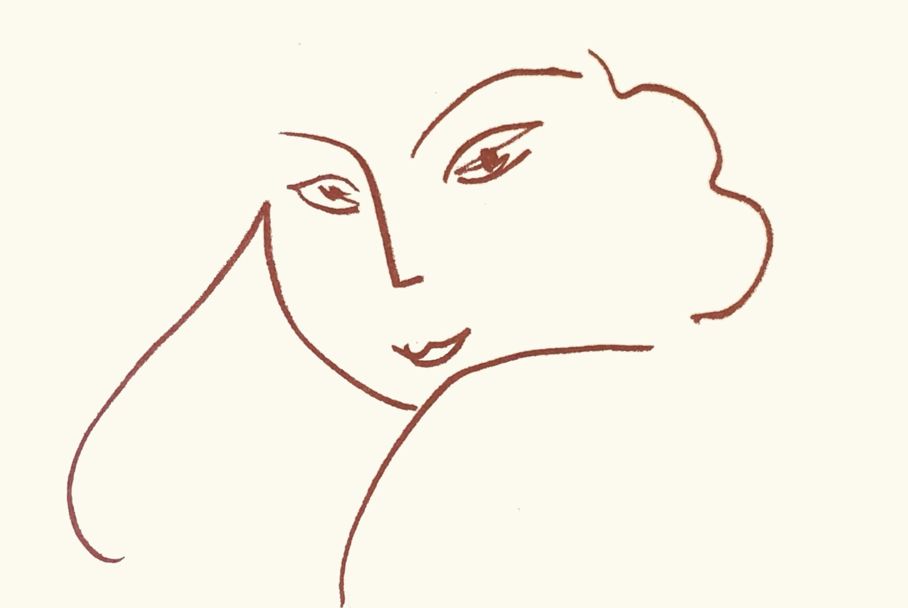 Henri Matisse, Plate 69. Florilège des Amours de Ronsard , 1948