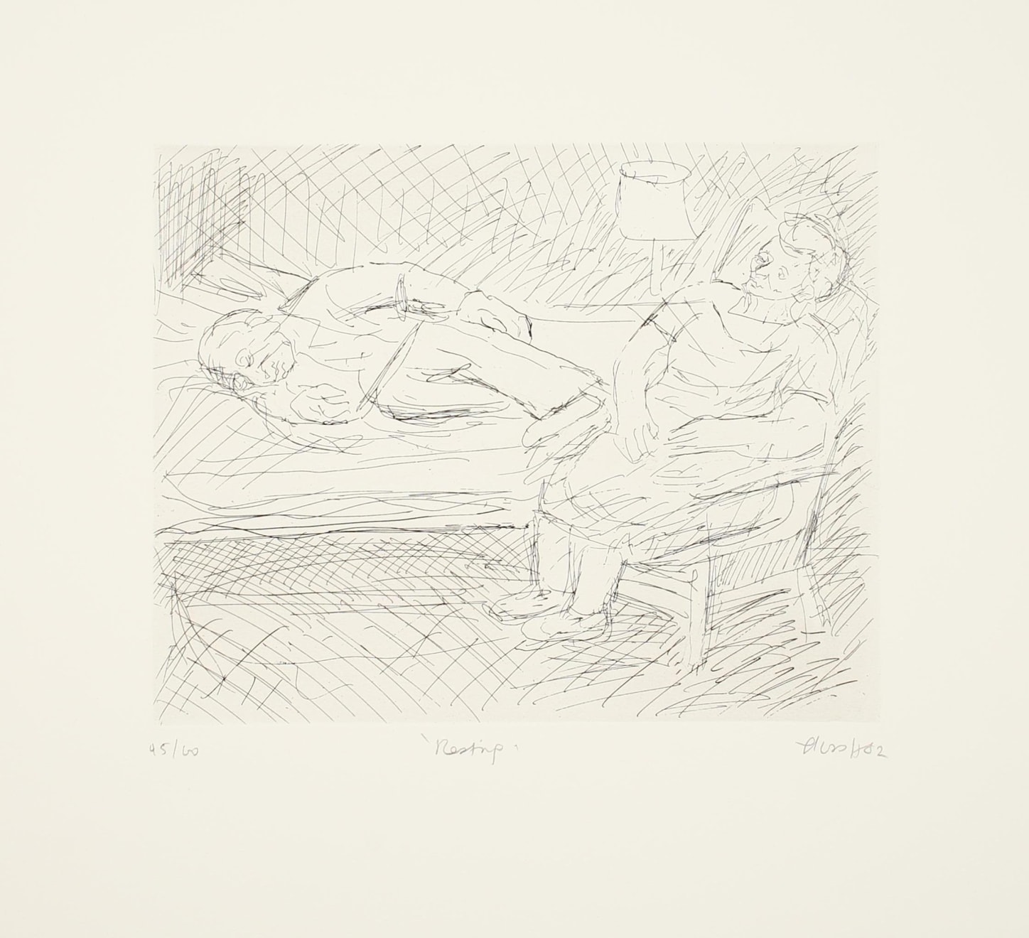 Leon Kossoff, Resting, 1983