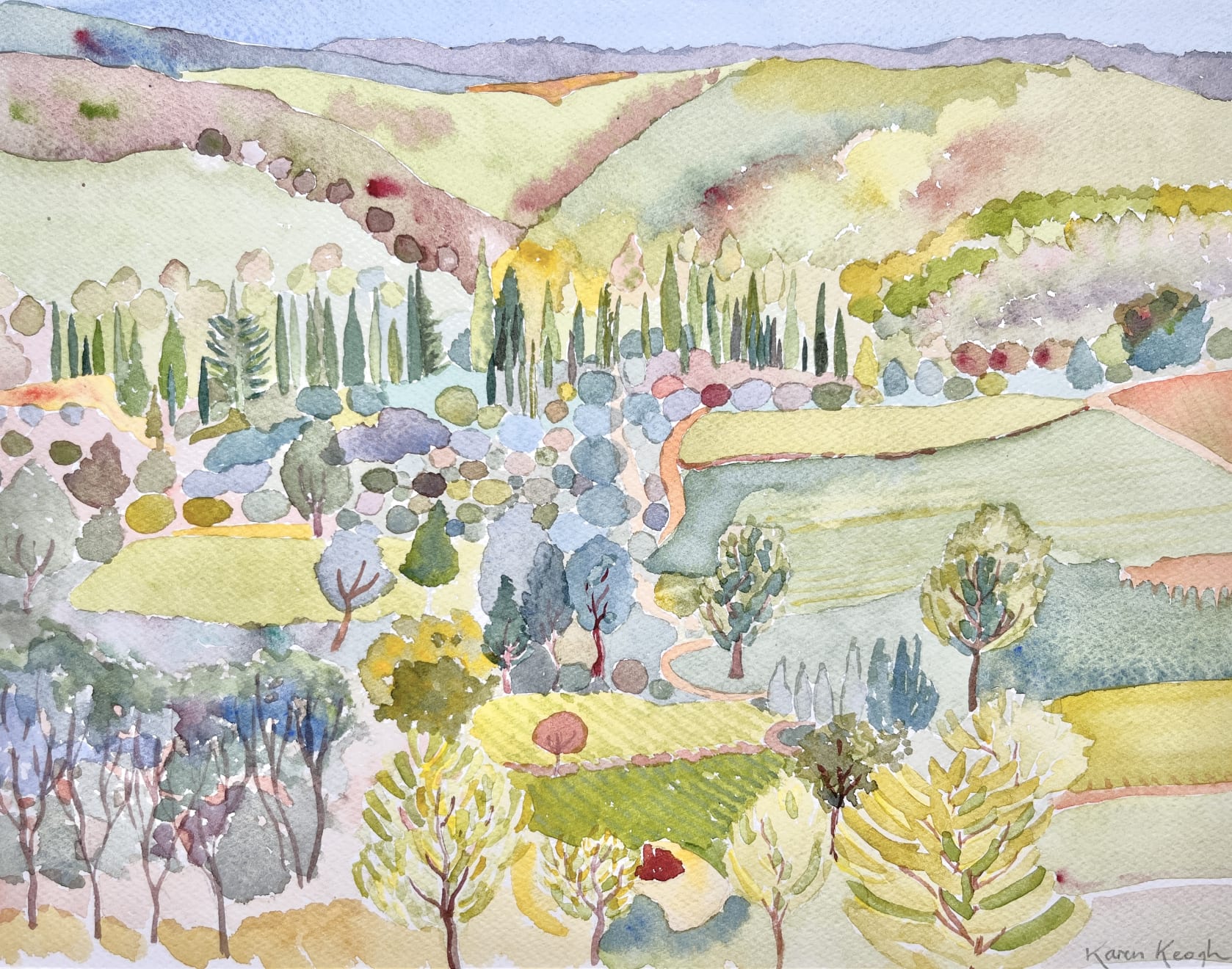 Karen keogh over the hills and far away eames fine art
