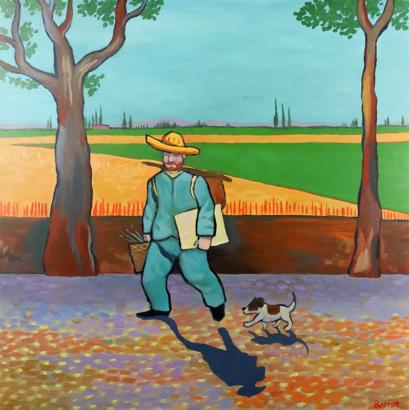 Dulwich College Secret Bid Auction 2025, Lot 9: Mychael Barratt - The Road to Tarascon - After Van Gogh, 2025