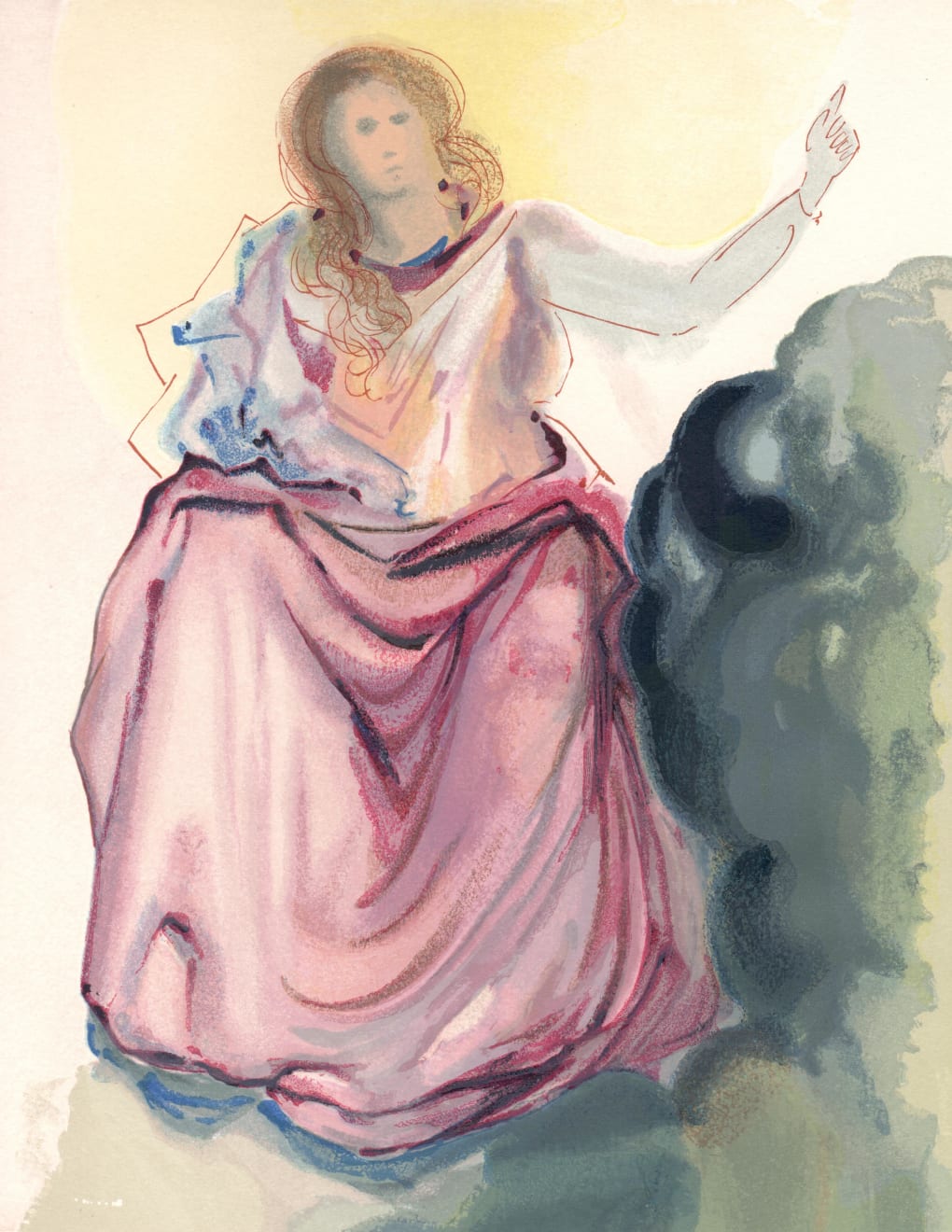 Salvador Dalí, Beatrice (Paradise: Canto 4), 1960-64