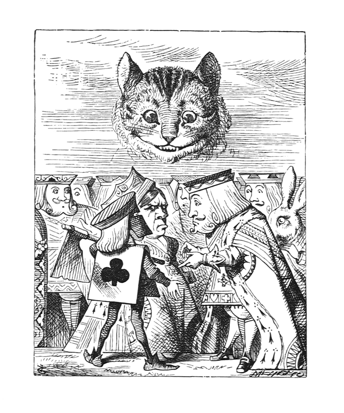 Чеширский кот иллюстрация Джона Тенниела