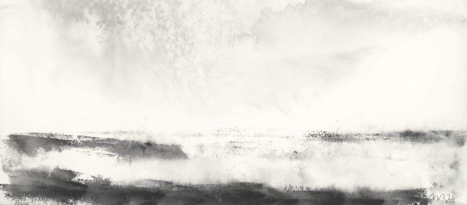 Jason Hicklin, The Thames, Gravesend Reach from Higham Creek, 2024