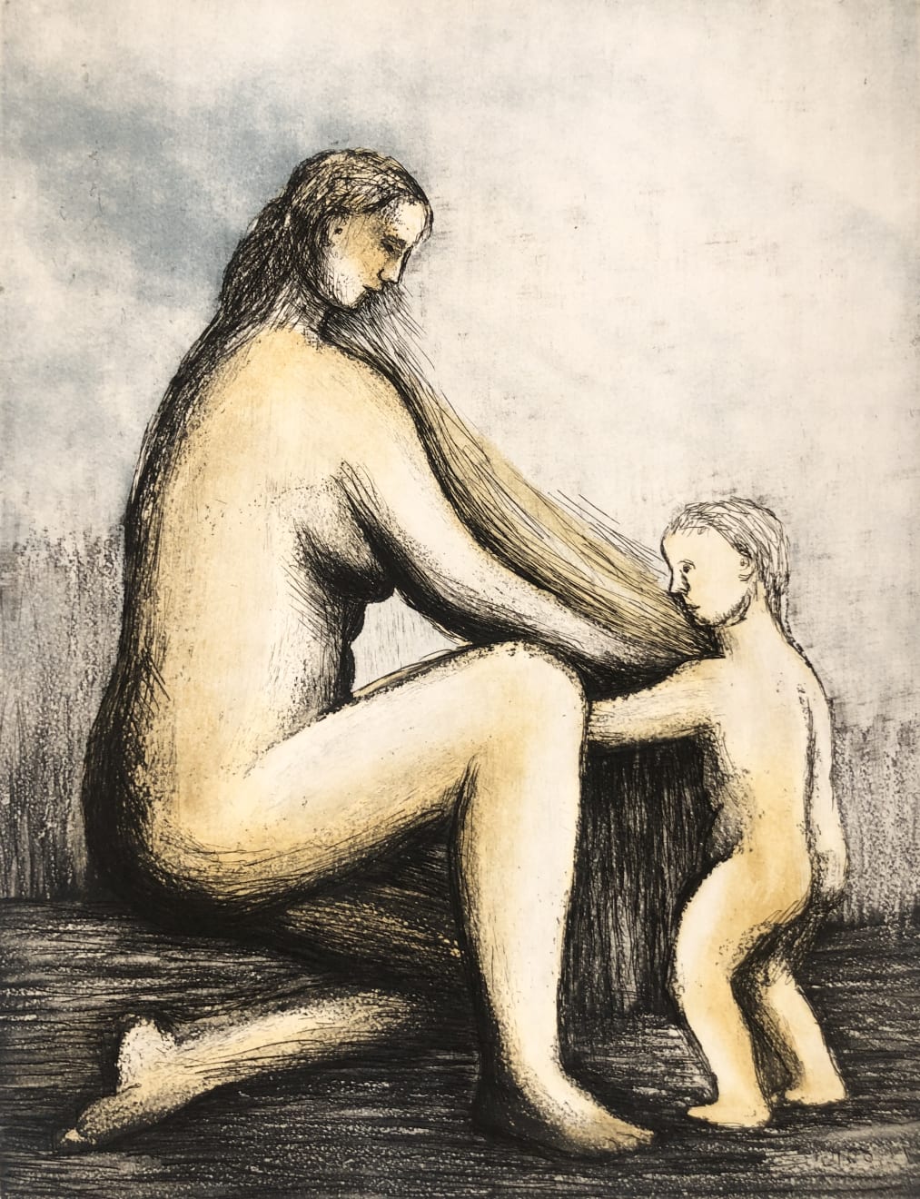 Henry Moore, Mother and Child XXVIII, 1983