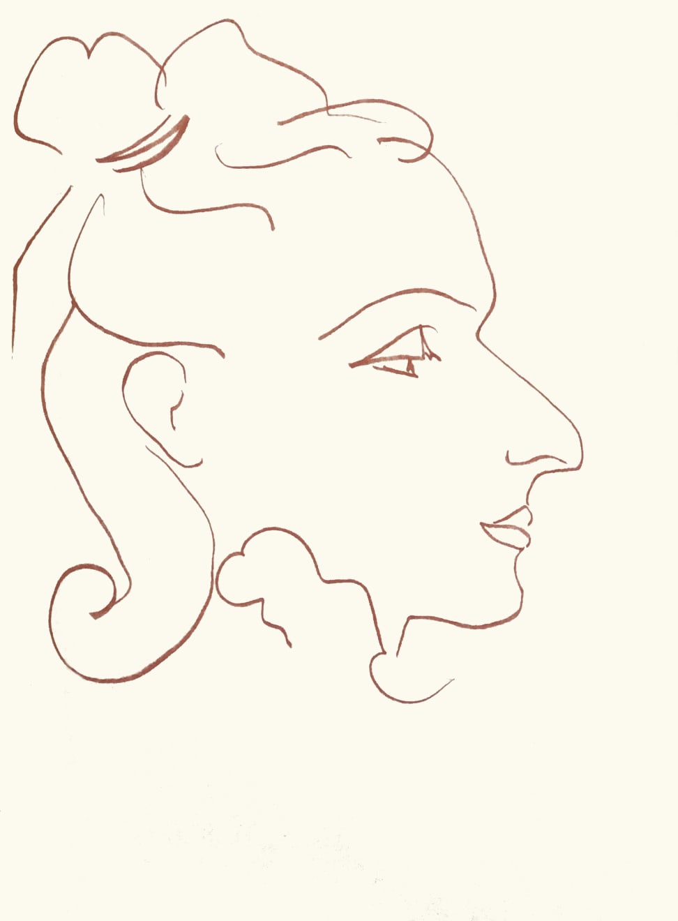 Henri Matisse, Plate 131. Florilège des Amours de Ronsard , 1948