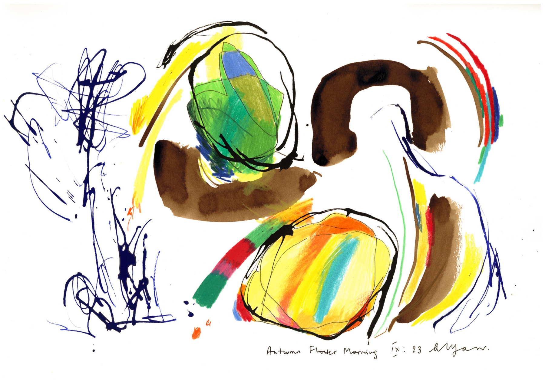 Christmas Secret Bid Auction 2025, LOT 168: Andrew Marr - Autumn Flower Morning IX:23, 2023