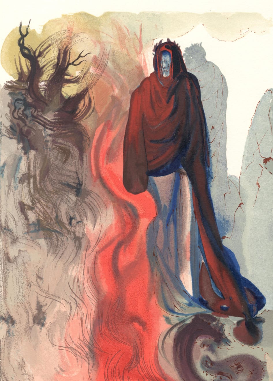 Salvador Dalí, The Ghost Spoken of (Inferno: Canto 34) , 1960-64