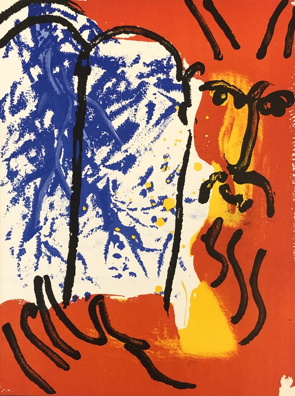 Marc Chagall, Moses with the Tablets of the Law (I), 1956