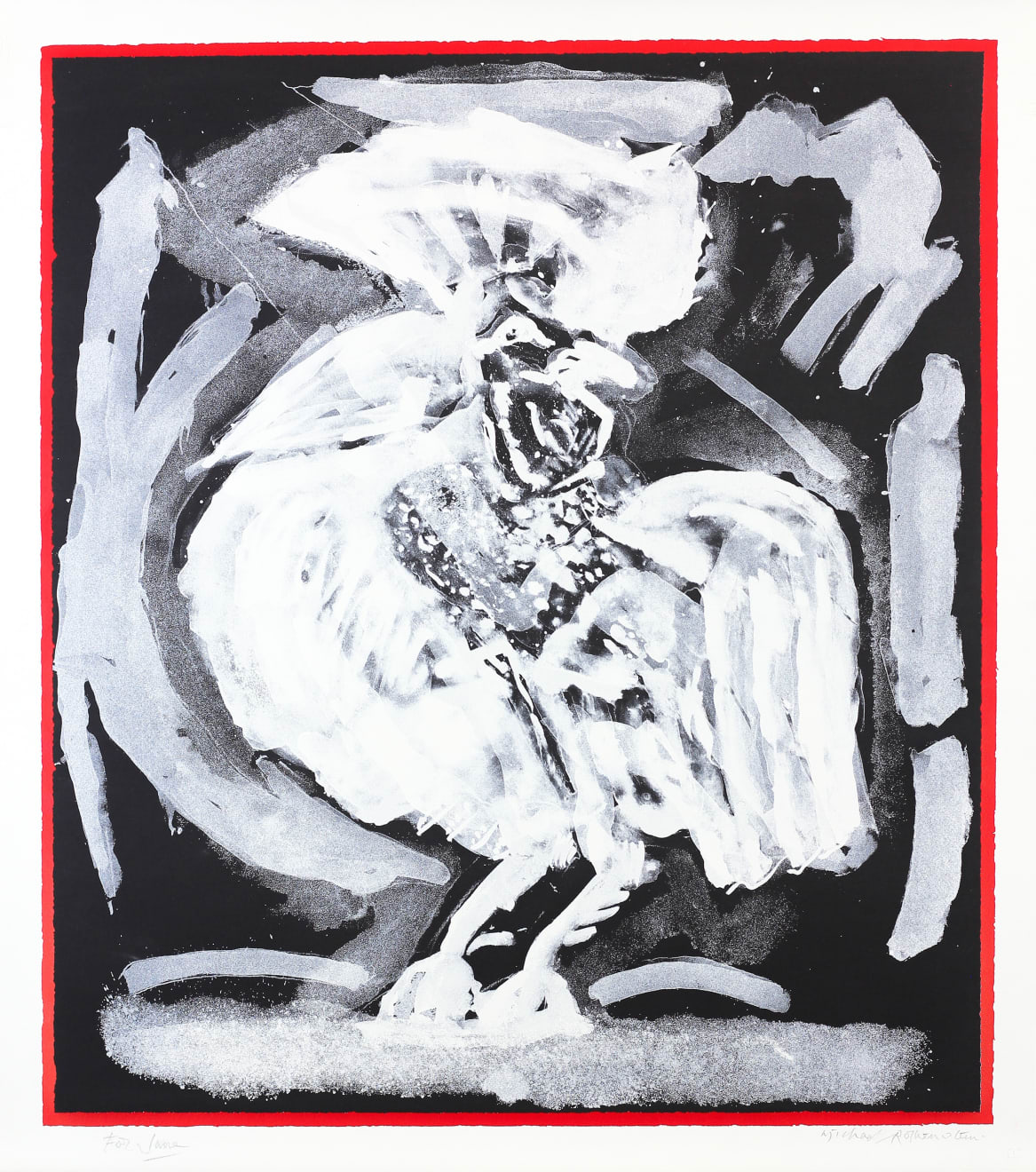 Michael Rothenstein, Cockerel Turning Back II, 1992
