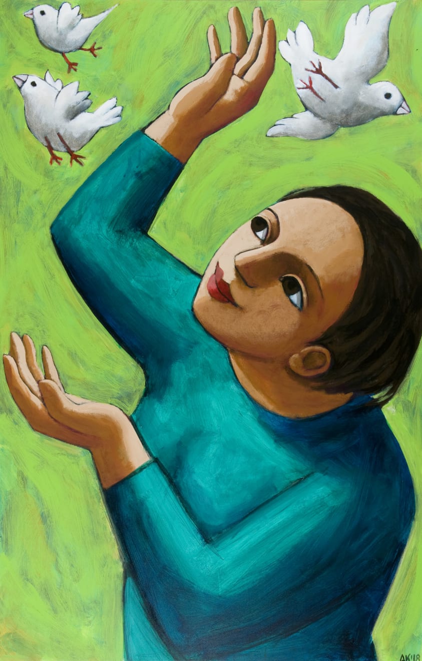 Anita Klein, Three Little Birds, 2019
