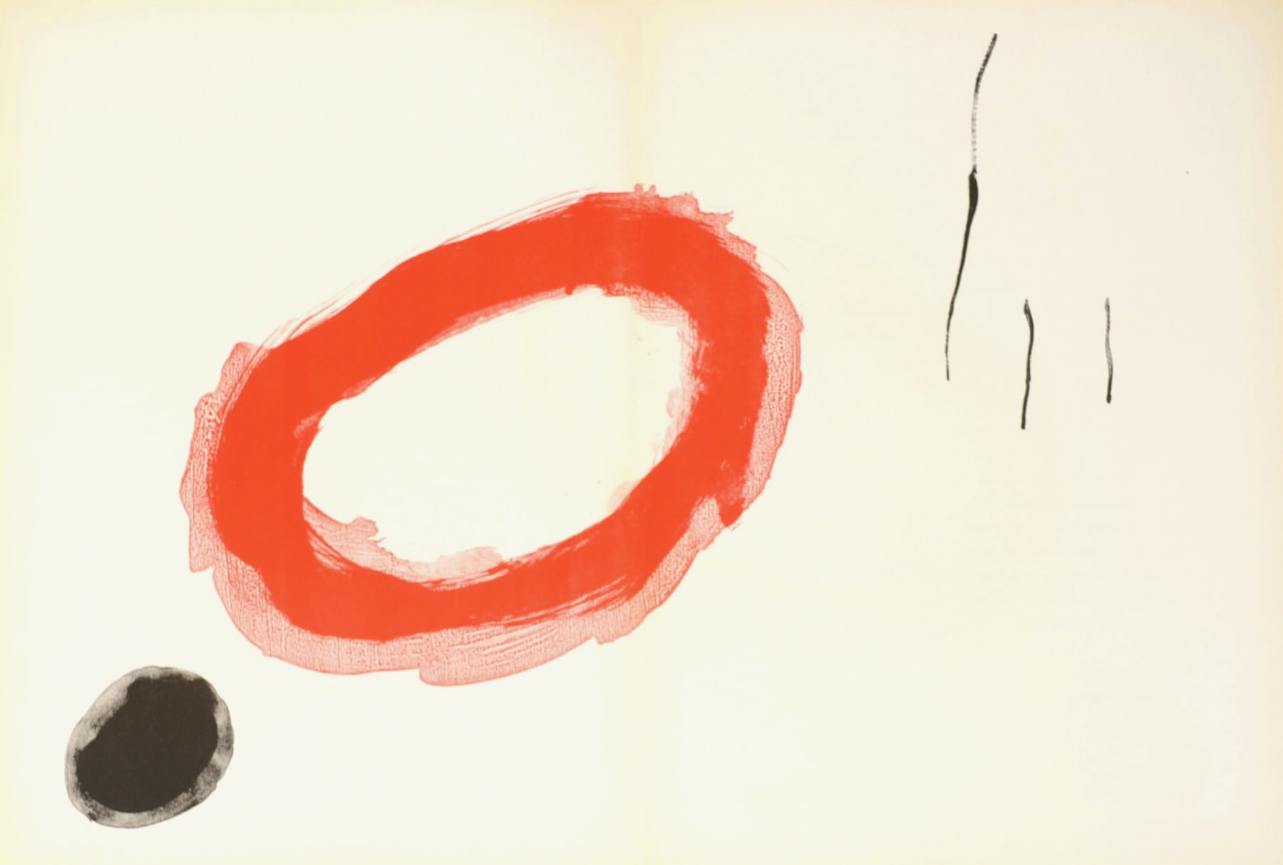 Joan Miró, Plate II from 'Derrière le Miroir: Miró, Peintures', 1961