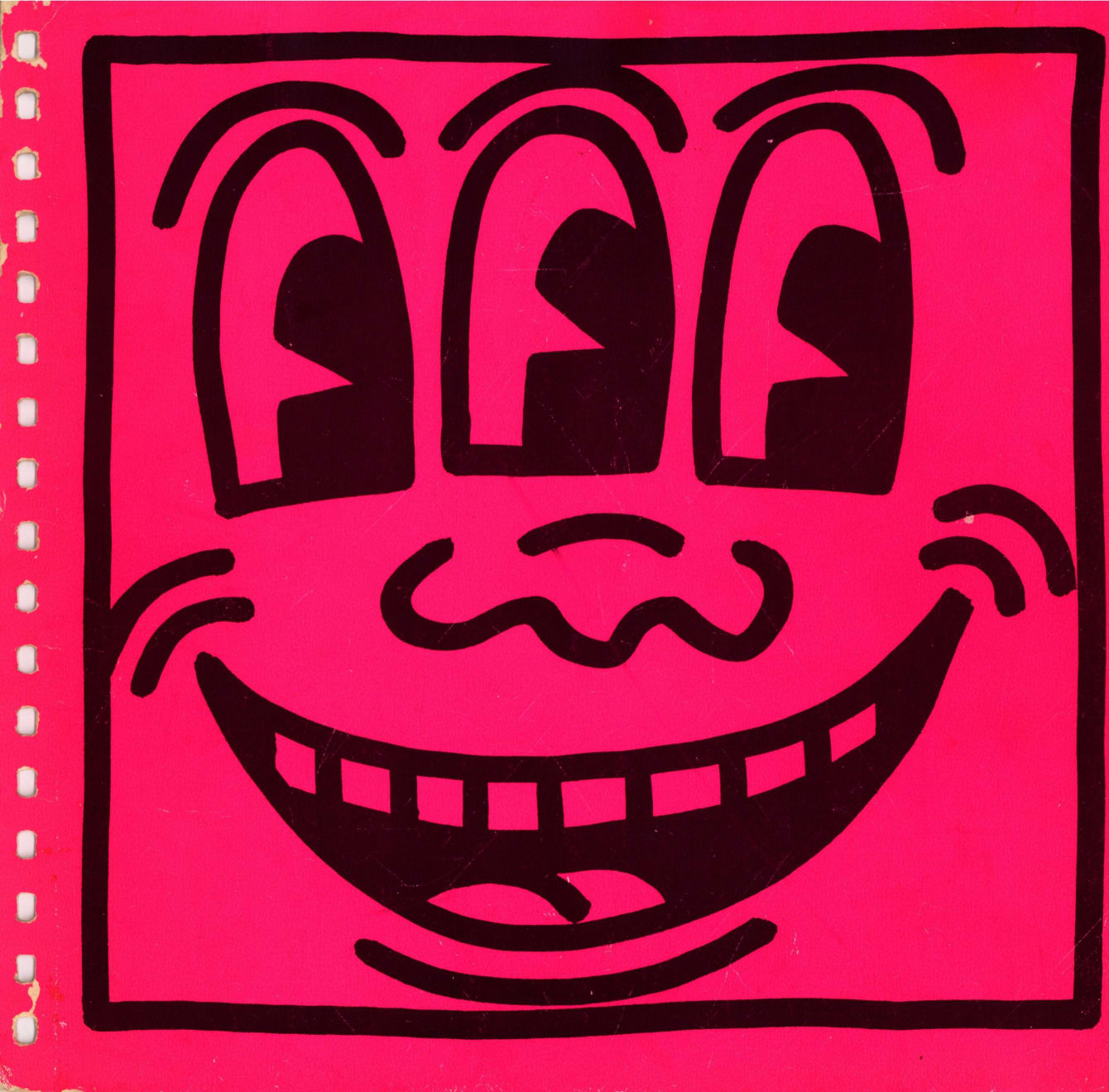 Summer Secret Bid Auction 2023, LOT 93: Keith Haring - Coloring Book Front Cover, 1982