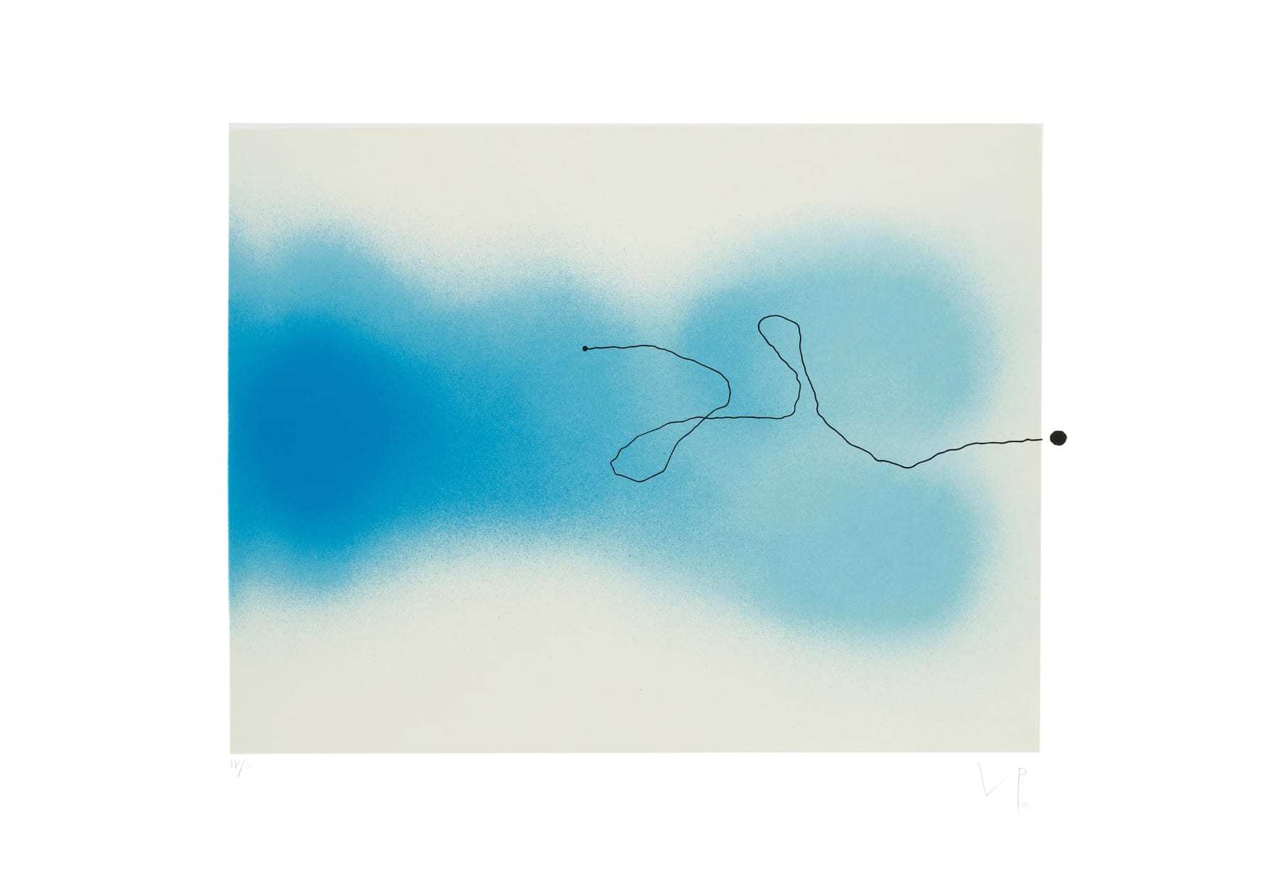 Victor Pasmore, Untitled 11 (Blue), 1991