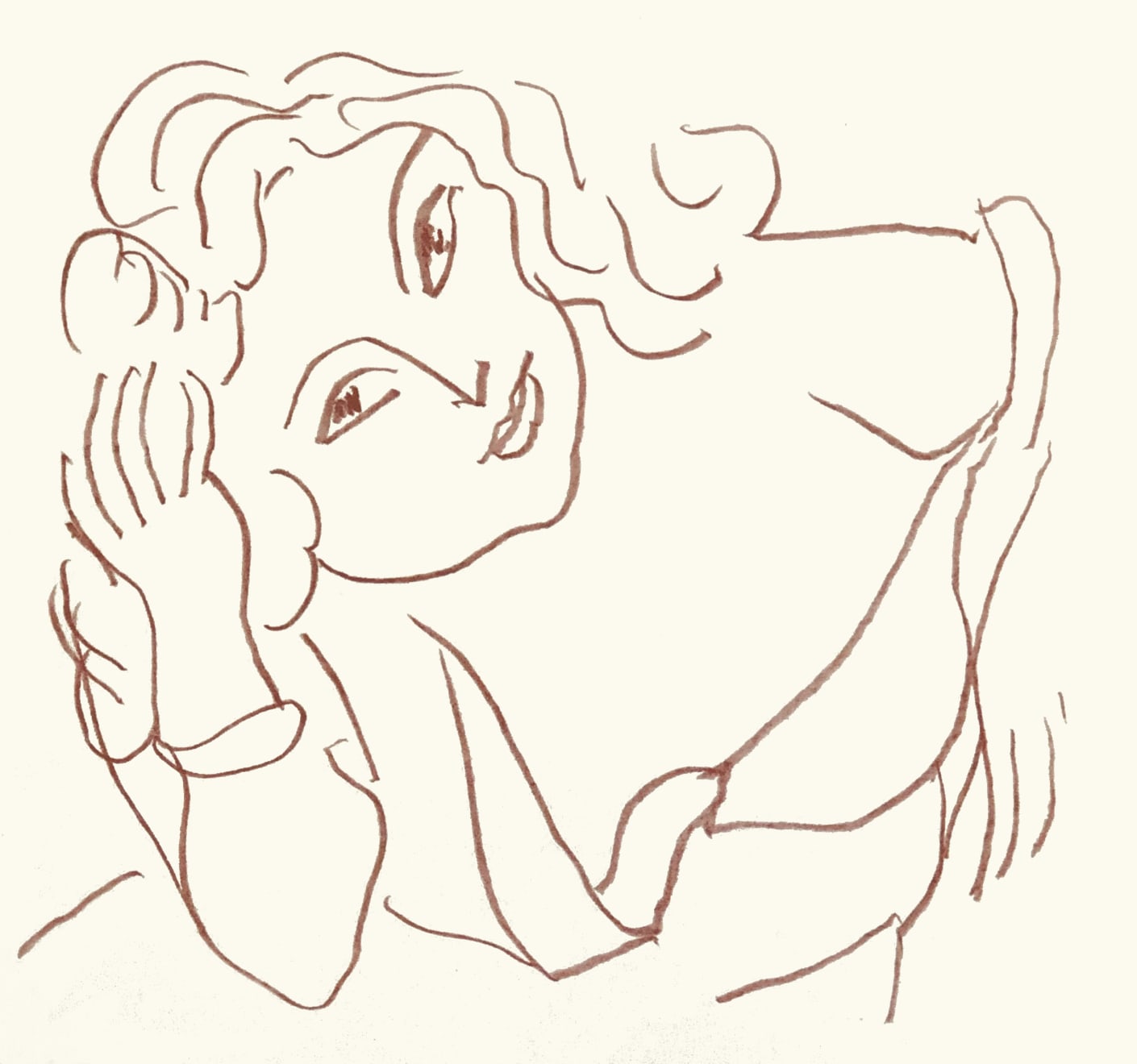 Henri Matisse, Plate 168. Florilège des Amours de Ronsard , 1948