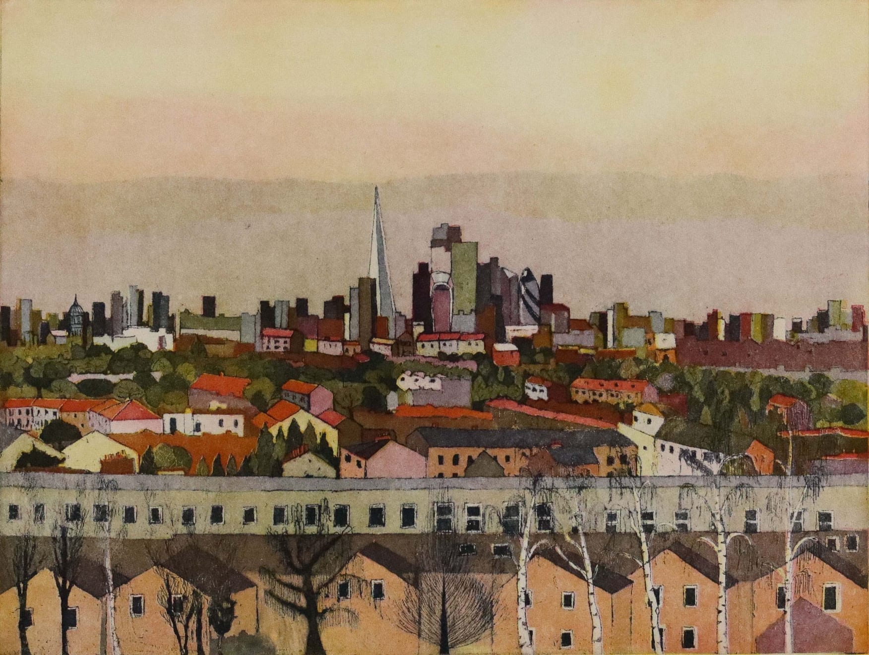 Karen Keogh, Summer Sunlight Over the Shard, 2025