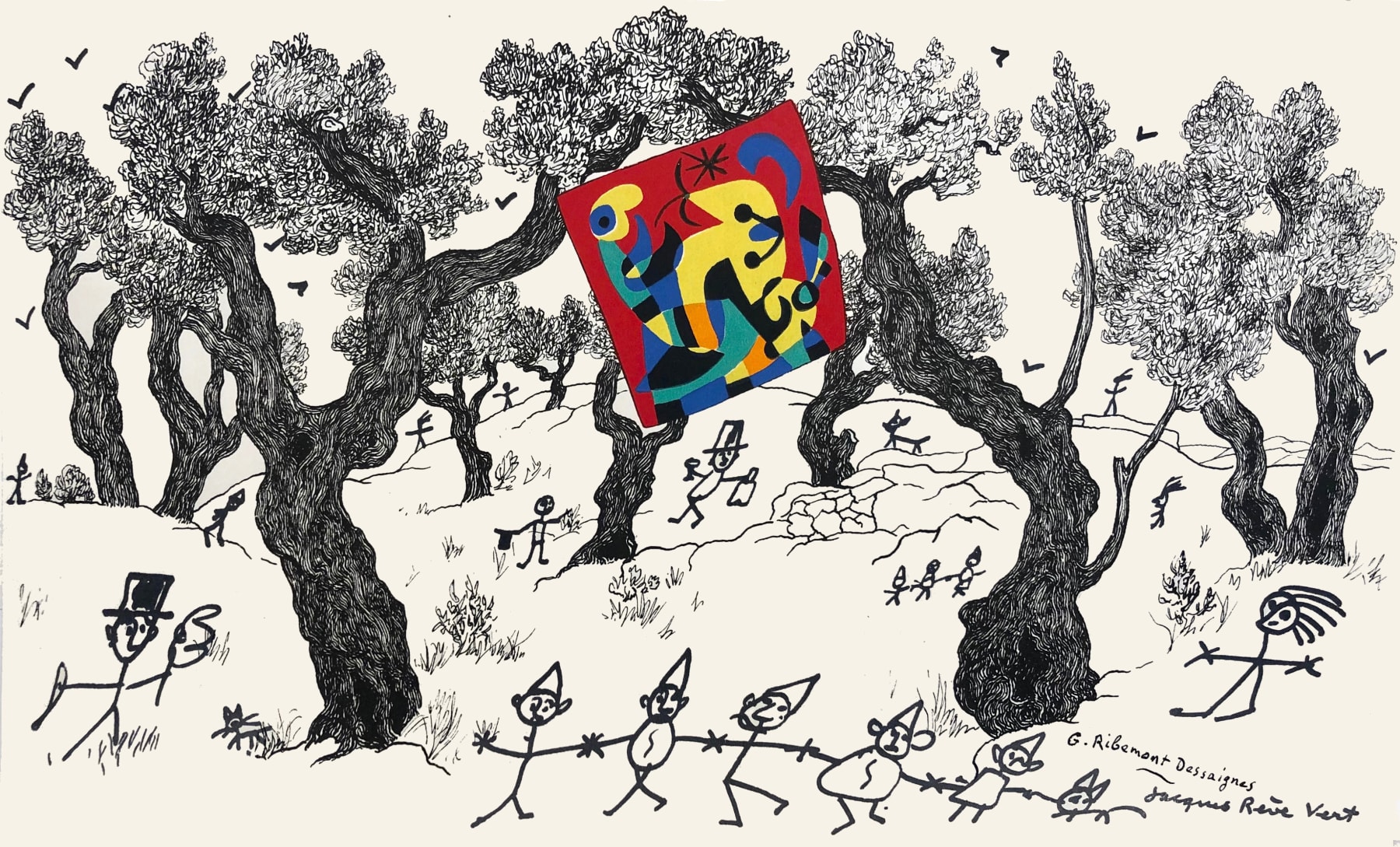 Christmas Secret Bid Auction 2024, LOT 156: Joan Mirò - Composition V, 1956