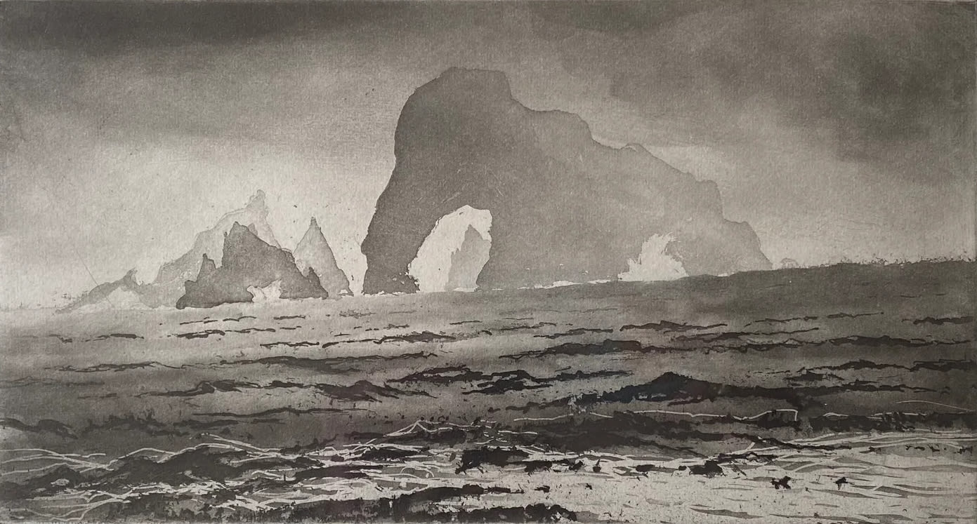 Norman Ackroyd, Cow Rock, 2015
