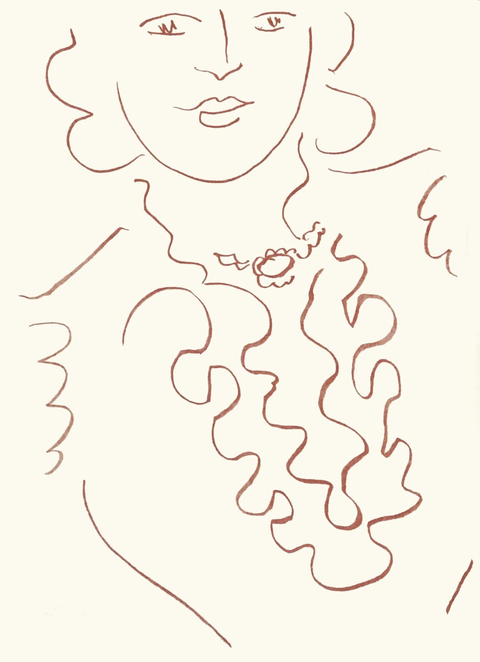 Dulwich College Secret Bid Auction 2025, LOT 107: Henri Matisse - Plate 163 from ‘Florilège Des Amours de Ronsard’, 1948