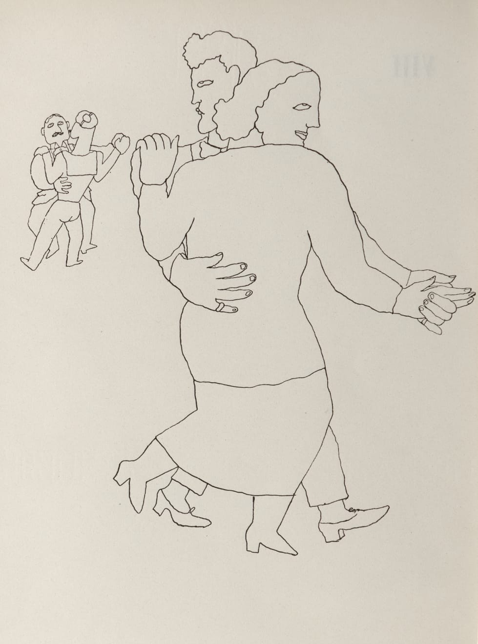 Jean Cocteau, Le Mauvais Lieu VII (From Dessins), 1923