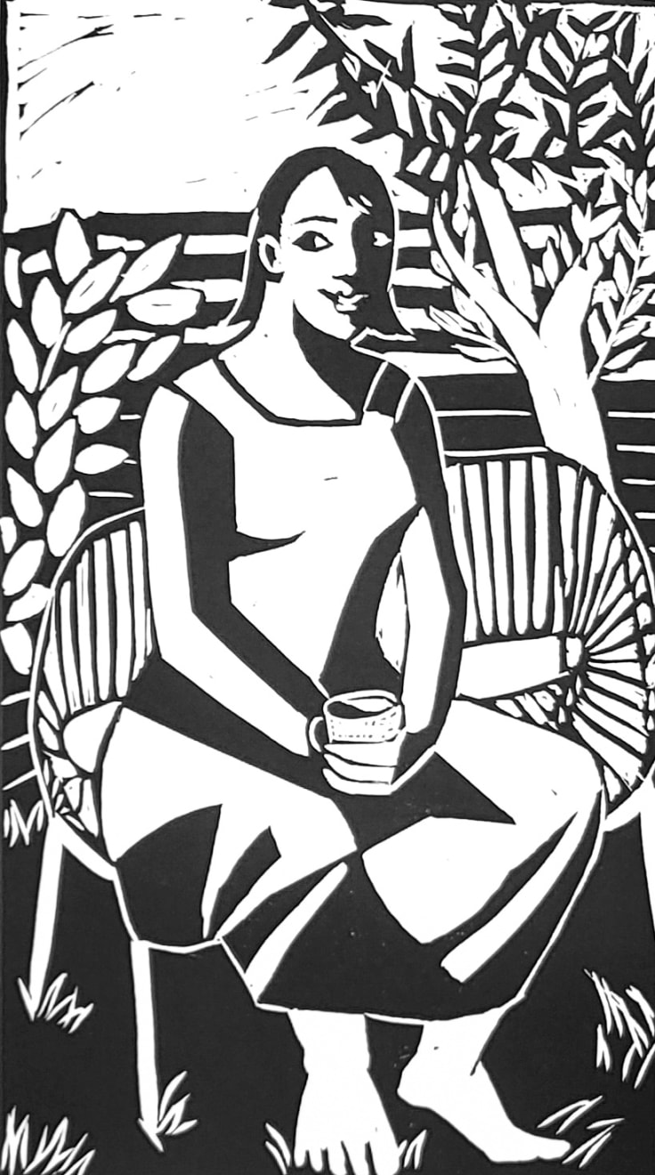 Anita Klein, Tea in the Garden, 2024
