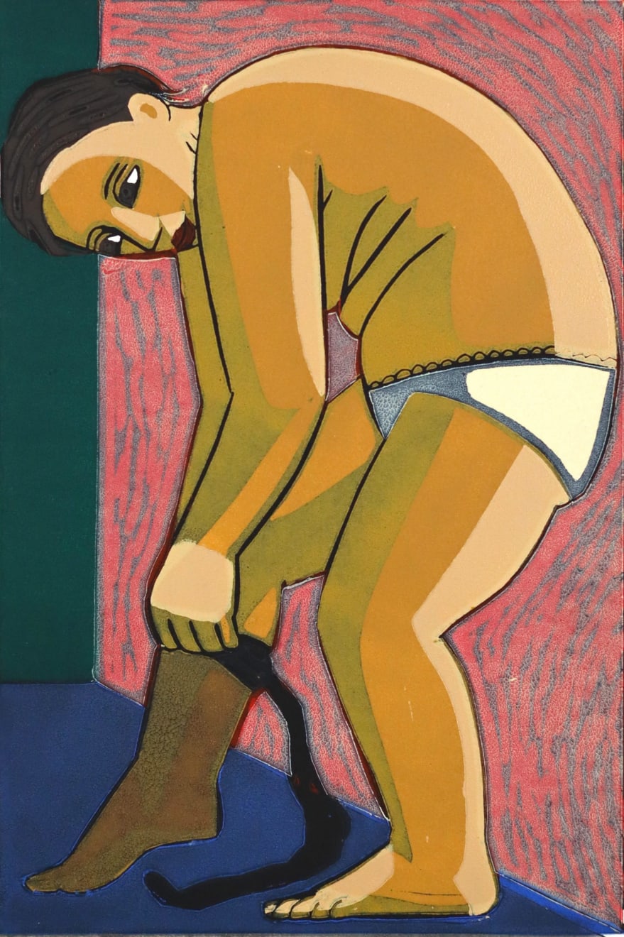 Anita Klein Studio Sale, Pulling on Tights (TP), 2017