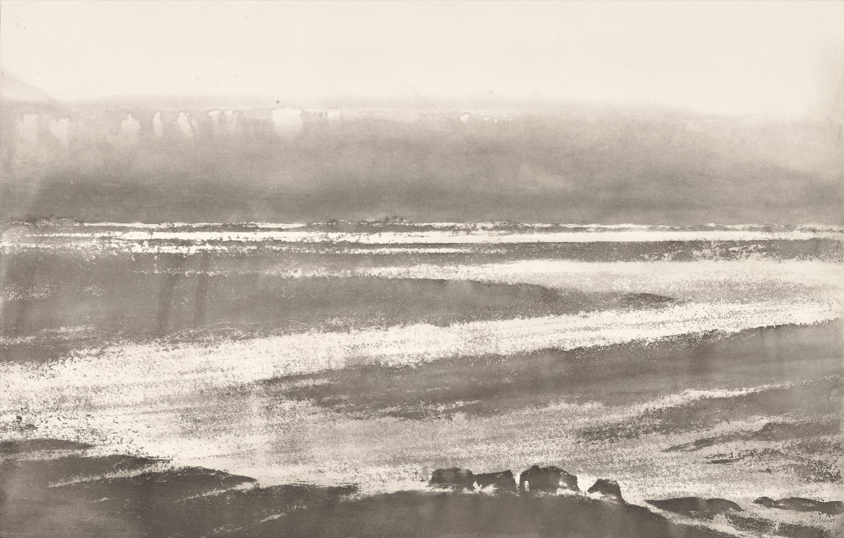Norman Ackroyd, The Atlantic from Inishbofin, 2024