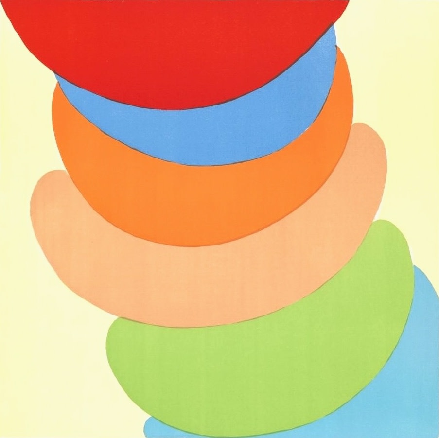 Terry Frost, Red, Blue, Orange on Yellow, 1969