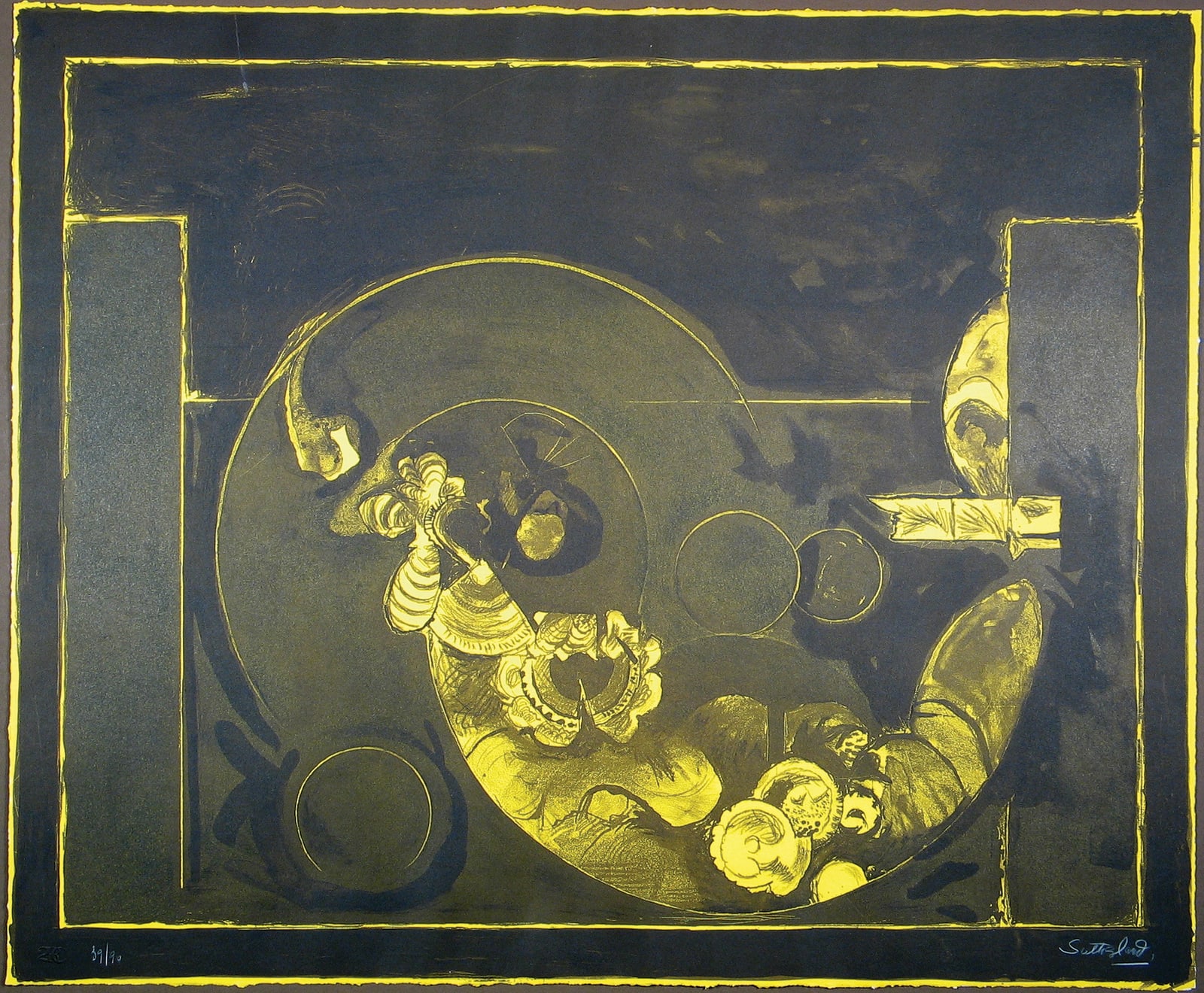 Graham Sutherland, Life in Wood - Organic Form (Yellow), 1979
