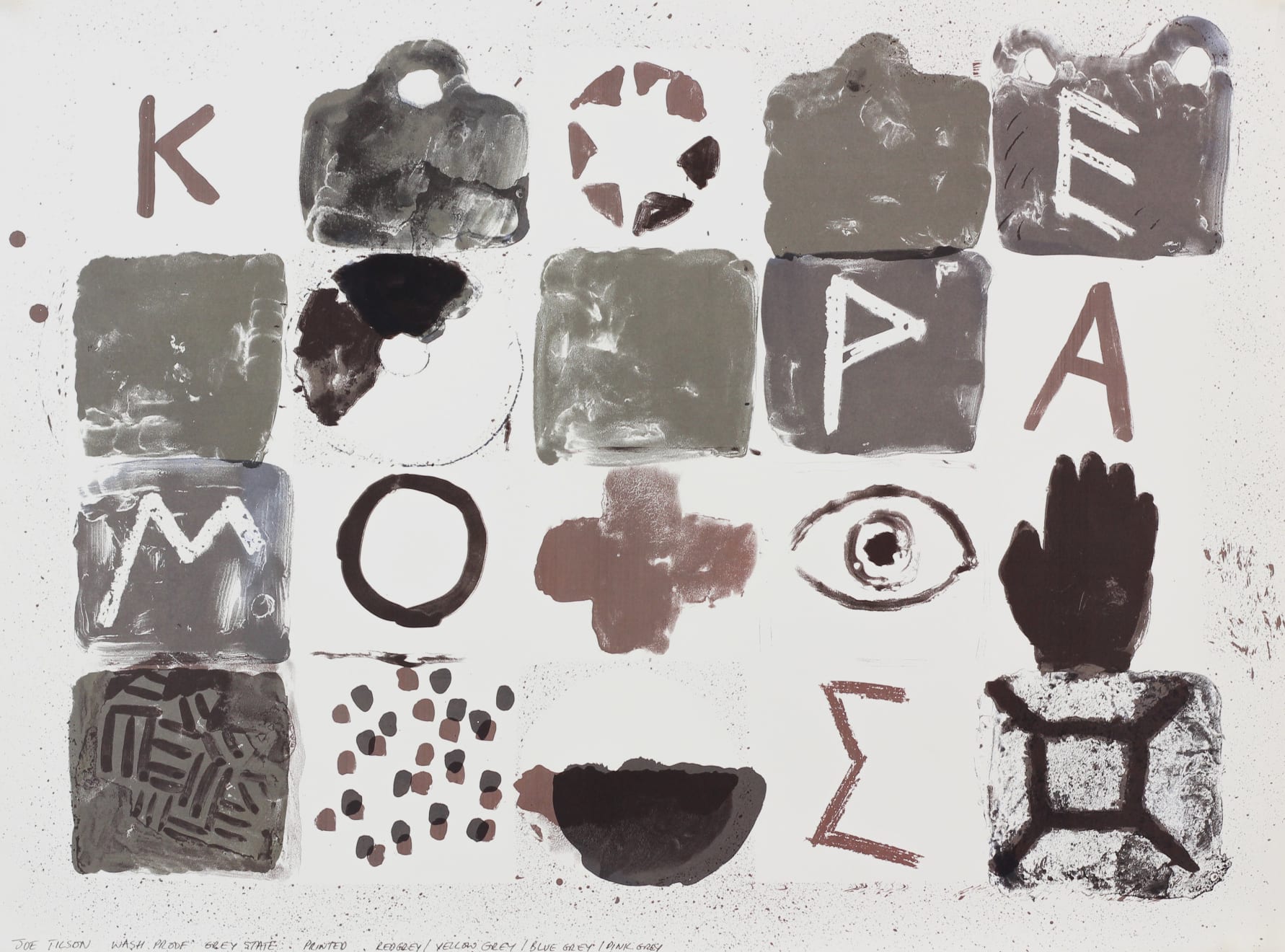 Joe Tilson, Keramos (Proof), 1989