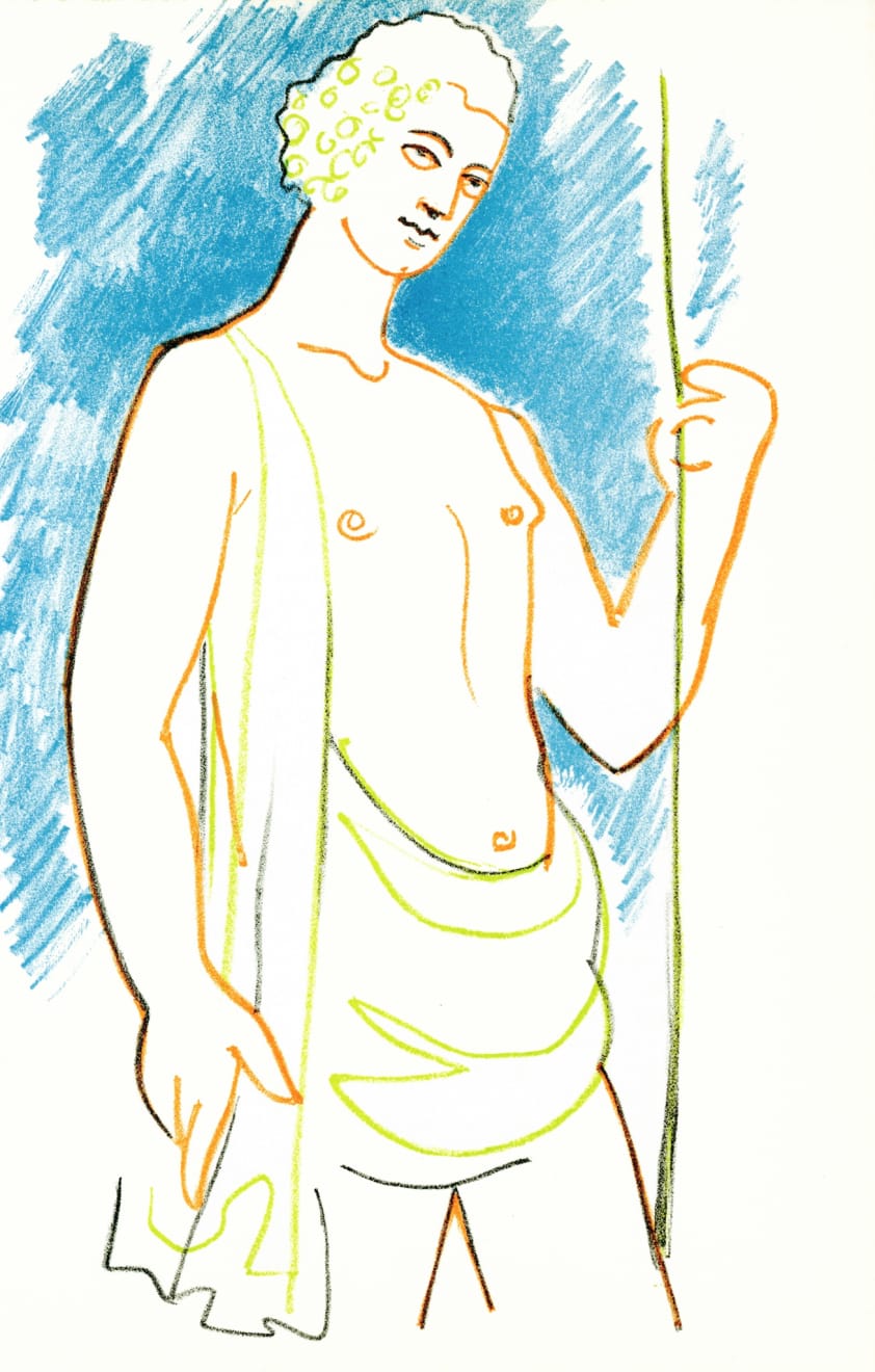 Jean Cocteau, From 'Bacchus' (XXXV), 1957