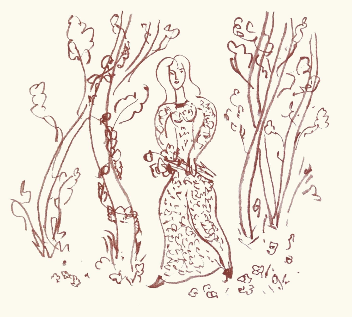 Christmas Secret Bid Auction 2024, LOT 154: Henri Matisse - Plate 74 from ‘Florilège des Amours de Ronsard’, 1948