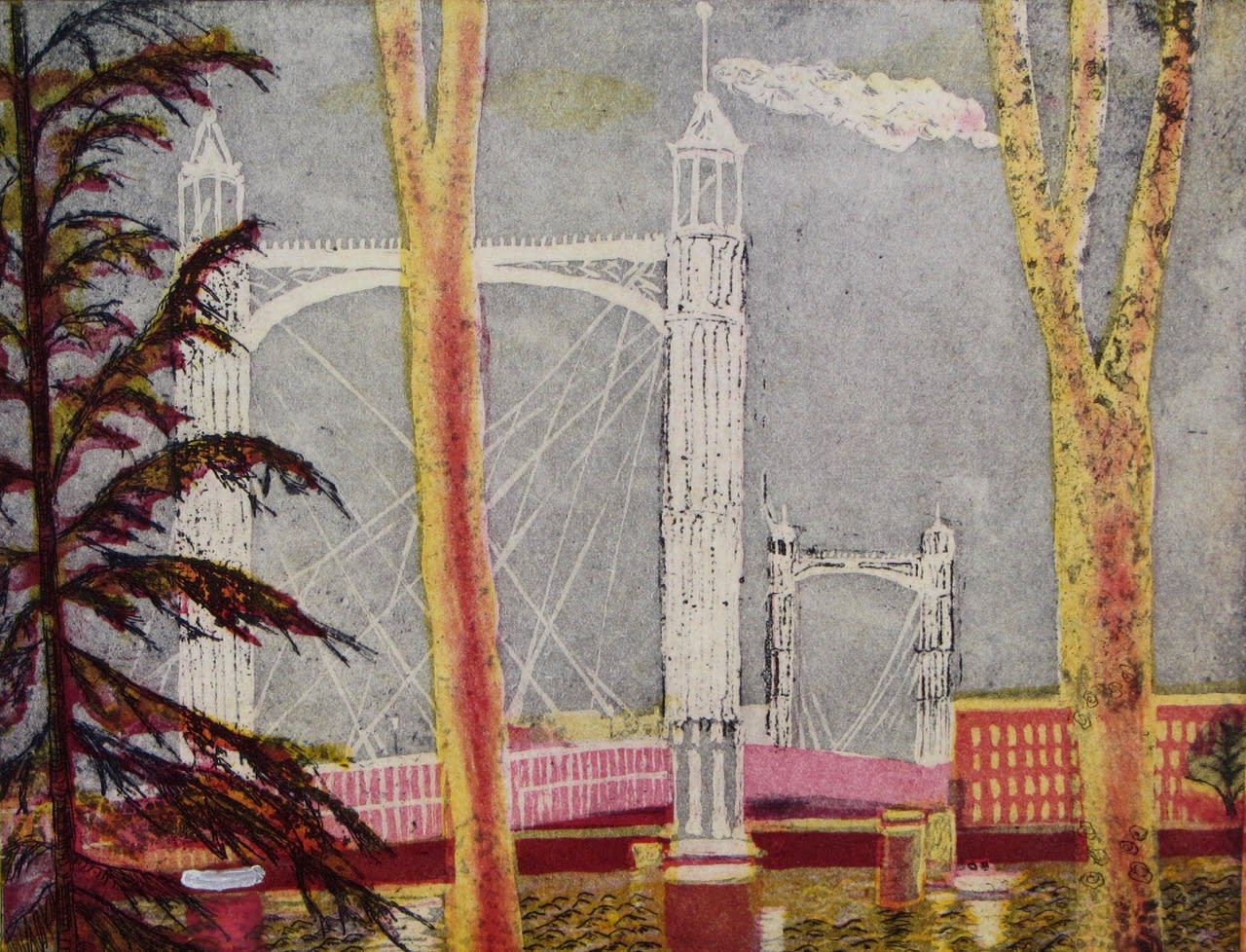 Karen Keogh, A Glimpse of Albert Bridge, 2015