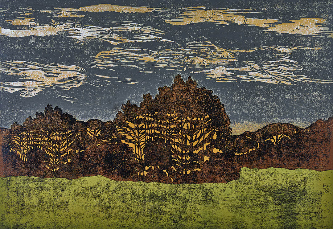 Paul Hogg, Trees Under a Clouded Sky II, 2019