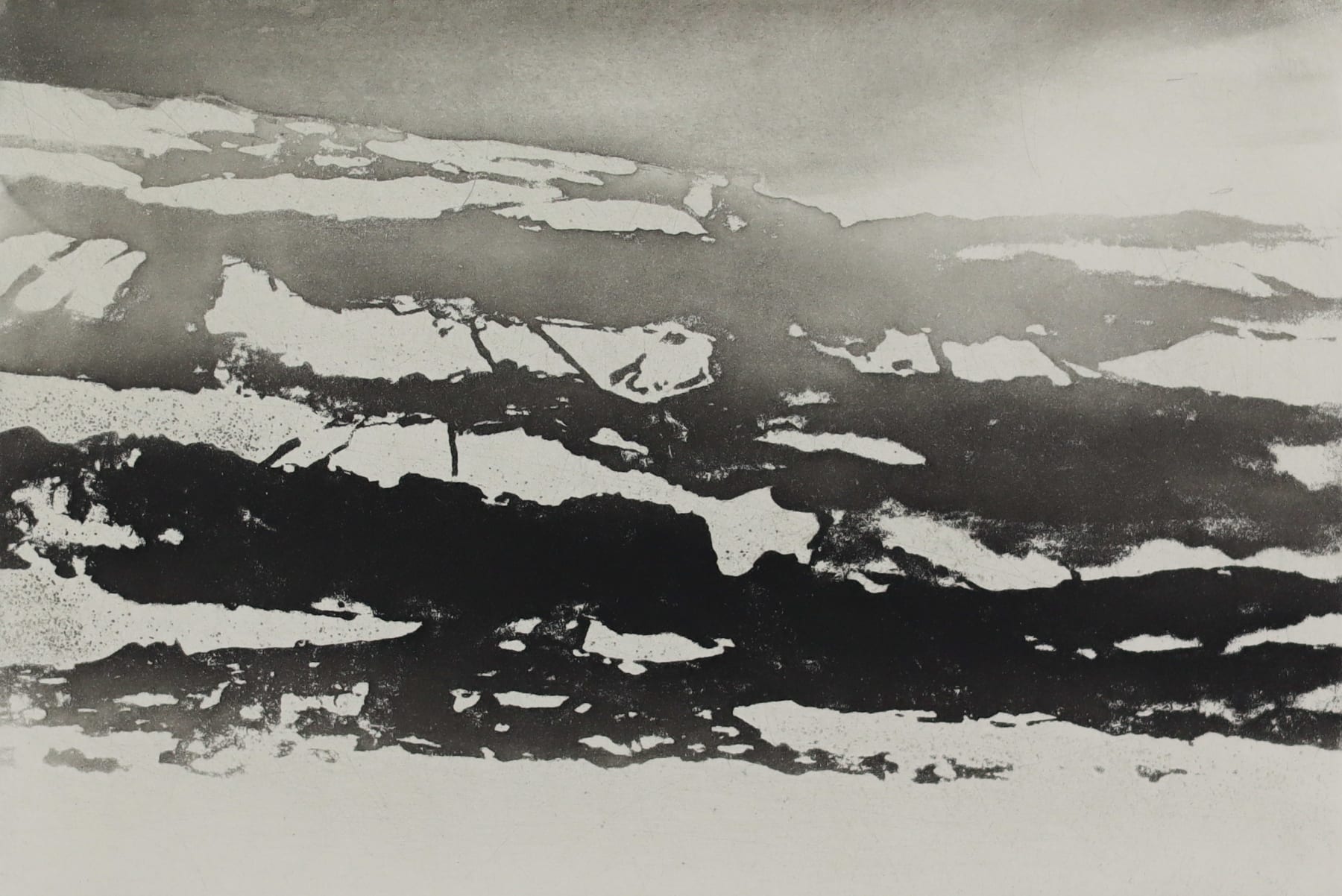 Norman Ackroyd, Wharfedale in February, 2019
