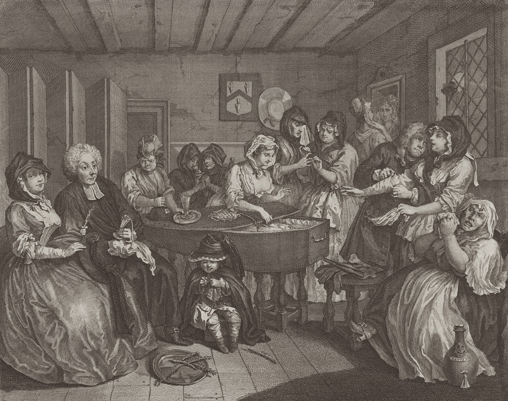 Summer Secret Bid Auction 2022, LOT 97: William Hogarth - A Harlot’s Progress, Plate 6, 1732