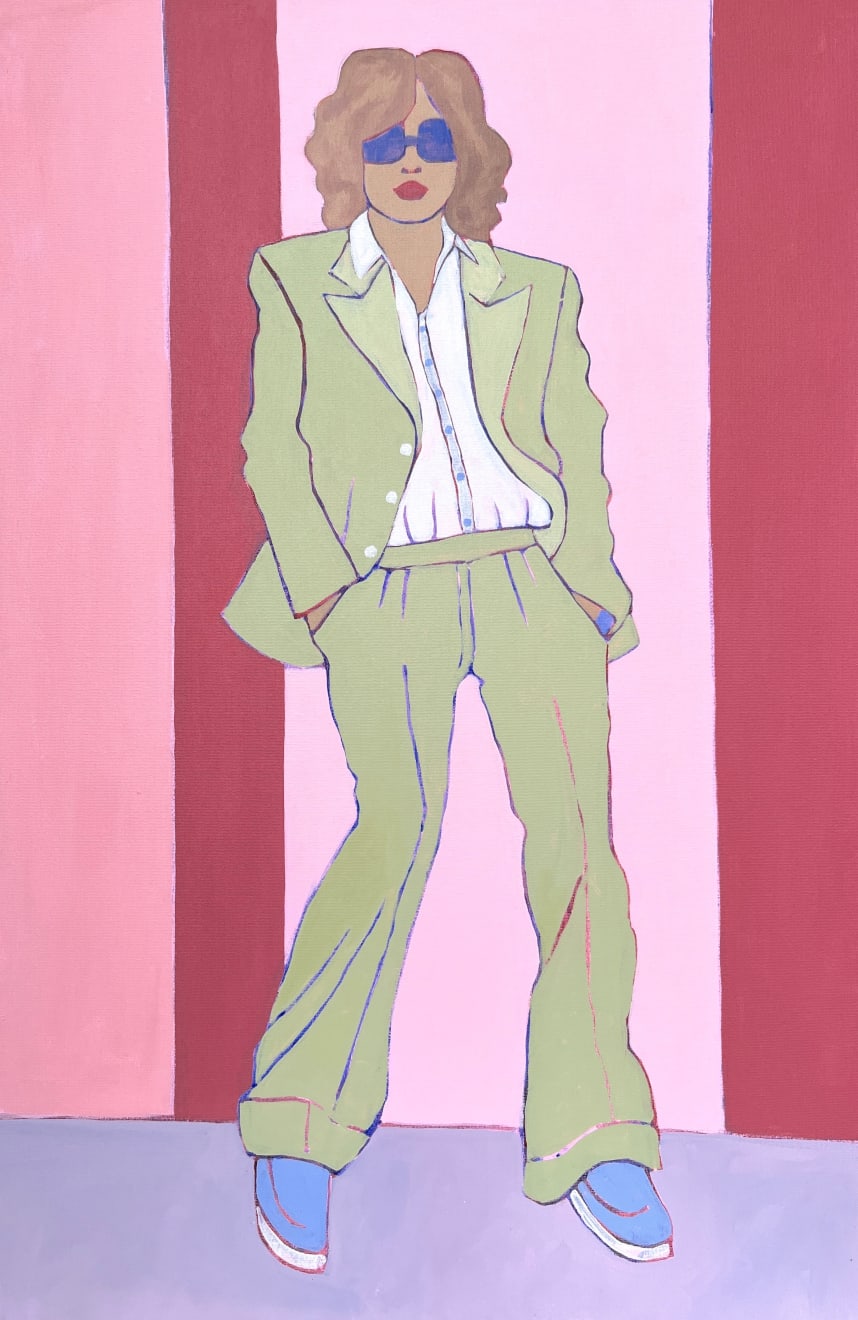 Susie Stone, Green Suit, 2021