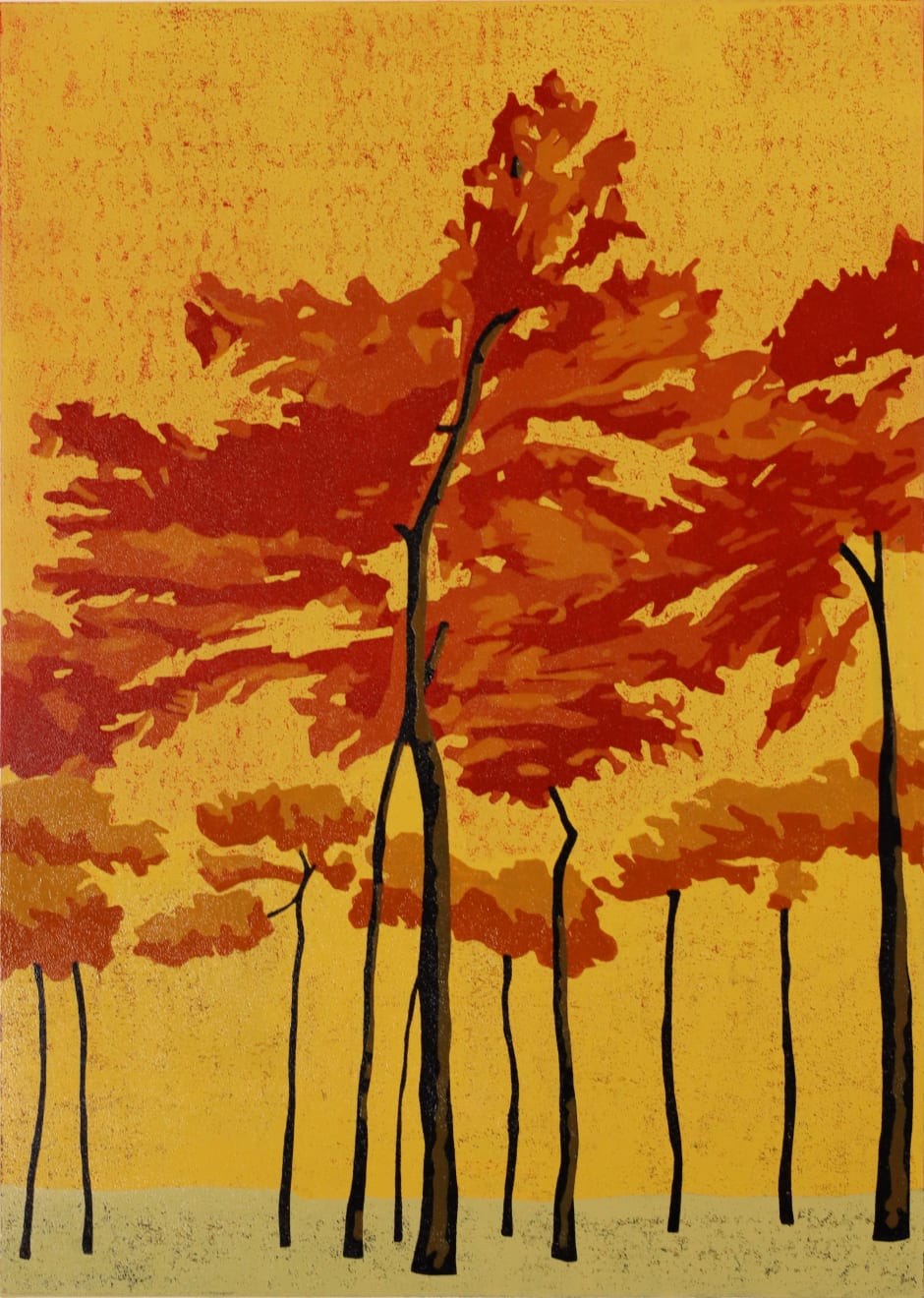 Paul Hogg, Red Trees, 2024