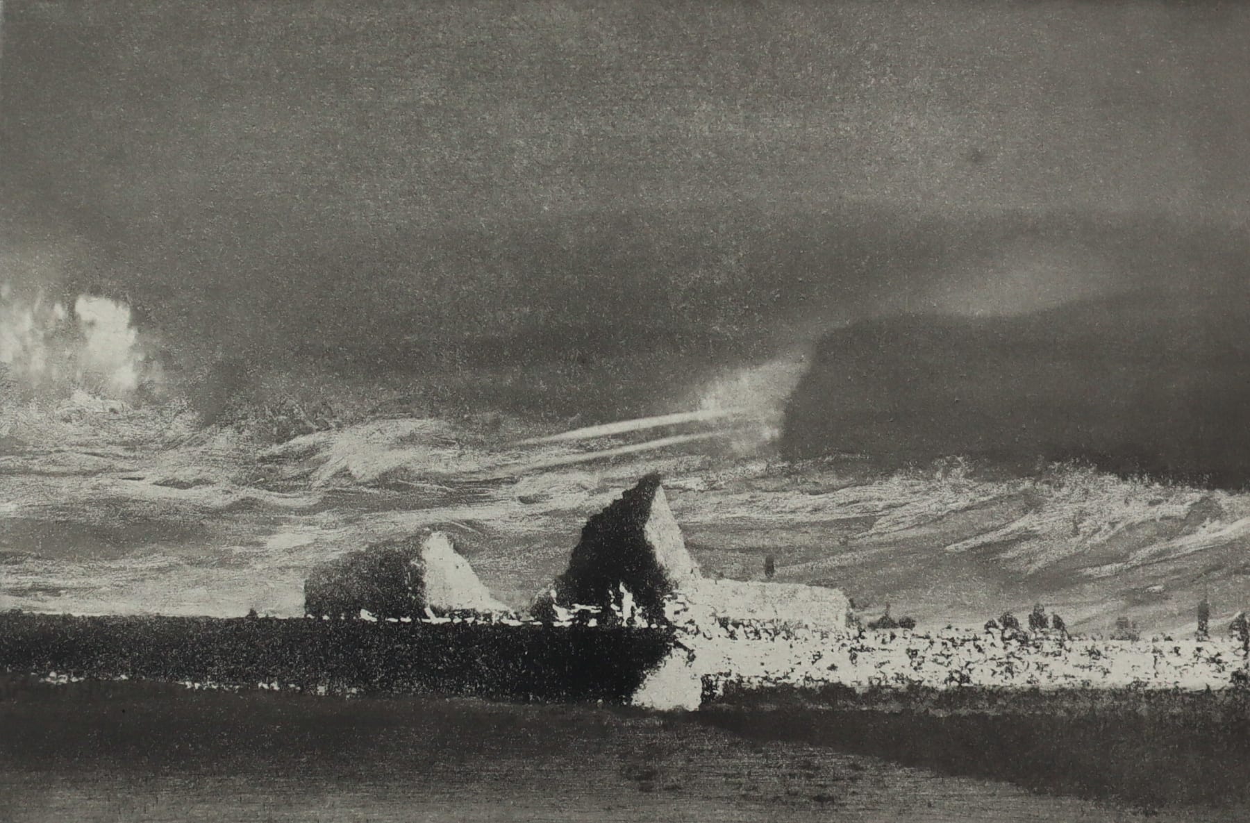 Norman Ackroyd, Sun and Storm - Caithness, 2019