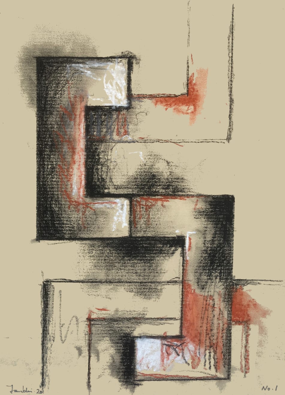 Malcolm Franklin, Tenement Sketch no.1, 2020