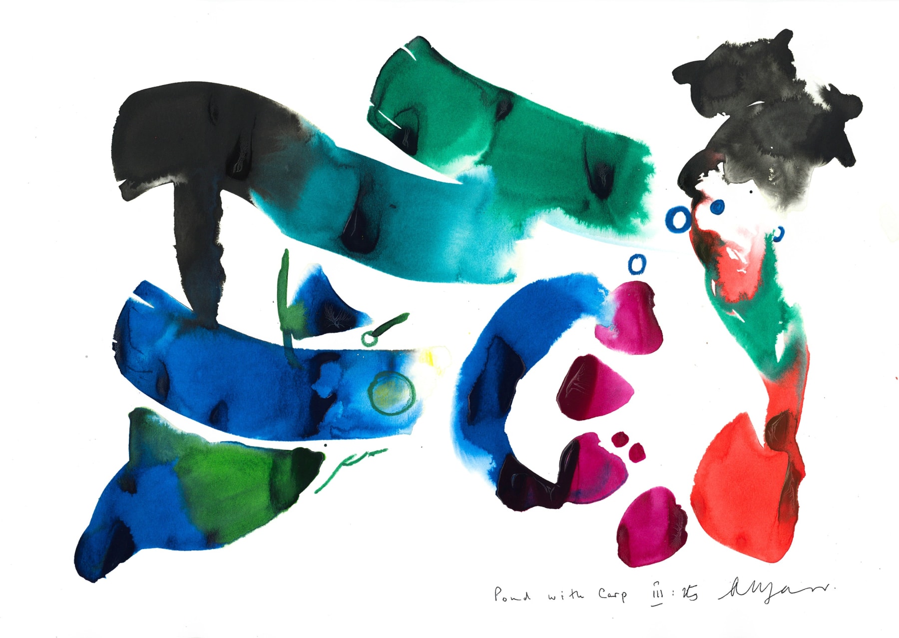 Andrew Marr, Pond with Carp, III:25, 2025