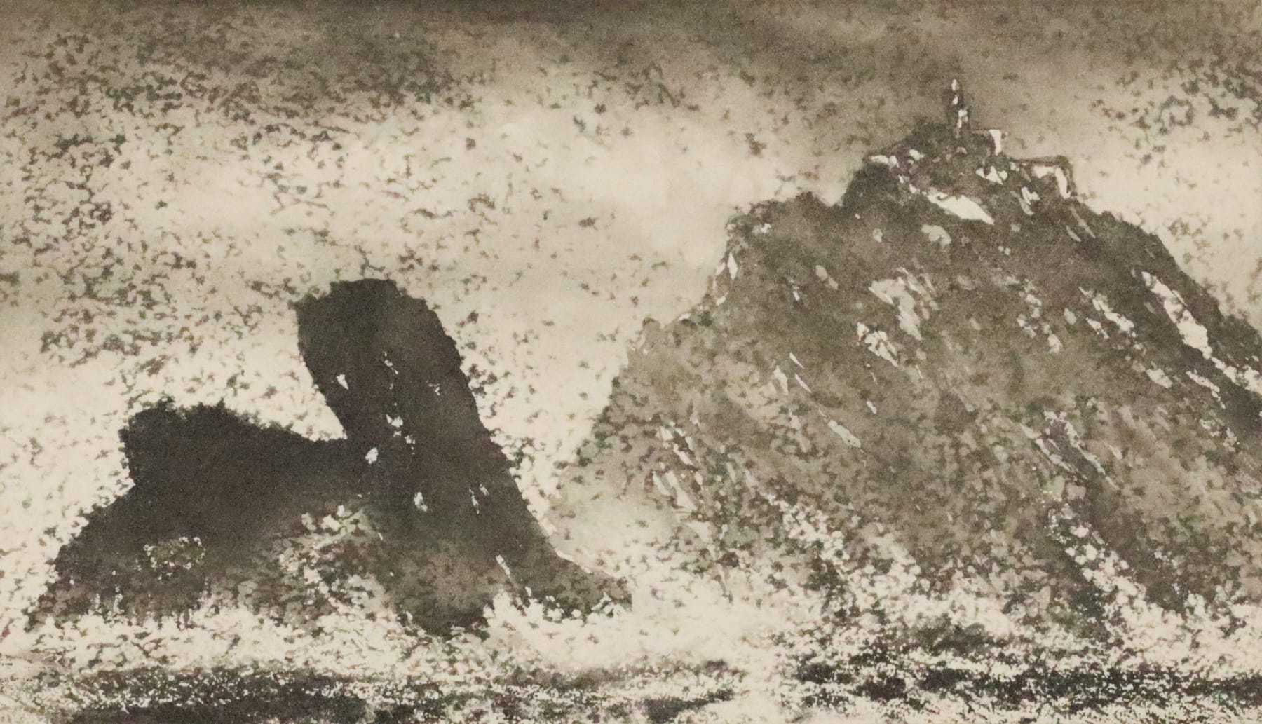 Norman Ackroyd, Parrot Rock - Co Mayo, 2020