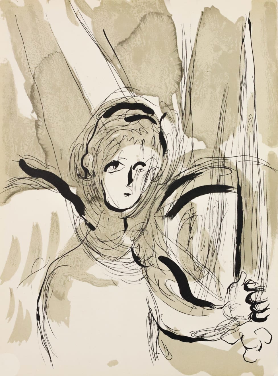 Dulwich College Secret Bid Auction 2025, Lot 24: Marc Chagall - Angel with sword, 1956