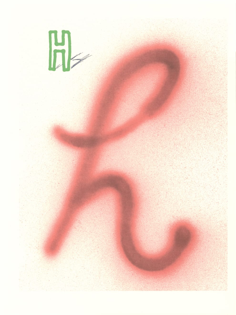 David Hockney, 'H' from 'Hockney's Alphabet', 1991