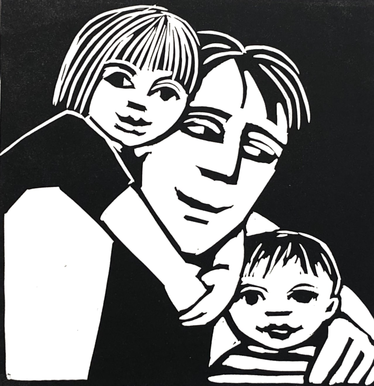 Anita Klein, Father and Children, 2020