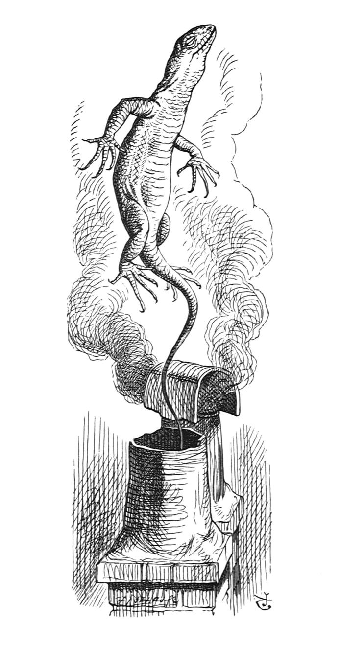John Tenniel, The first thing she heard was a general chorus of ‘There goes Bill!’