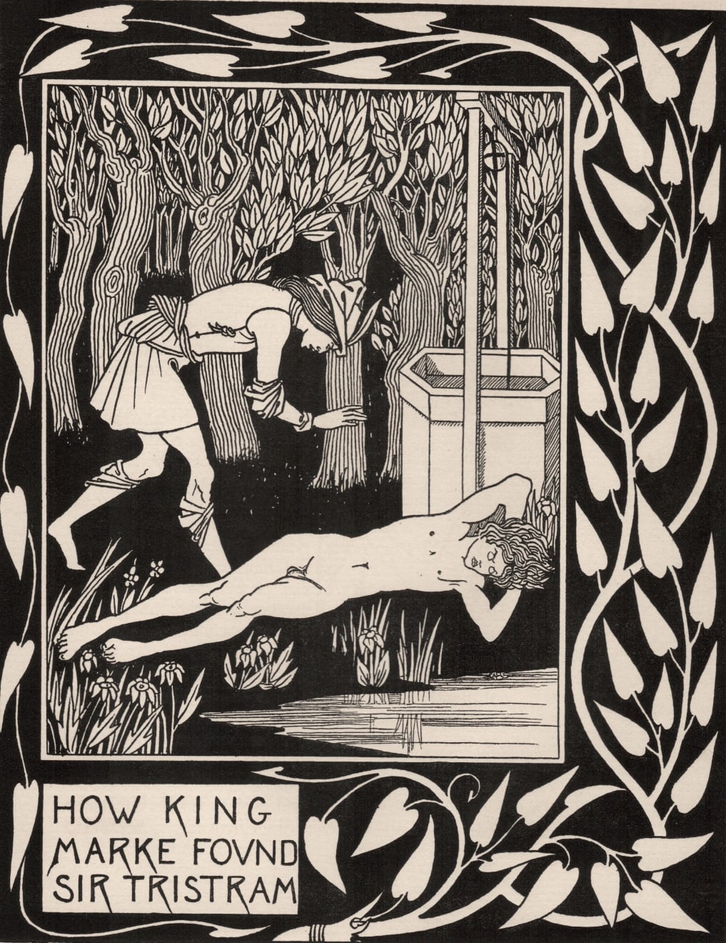 Aubrey Beardsley, How King Mark Found Sir Tristram, 1893-4