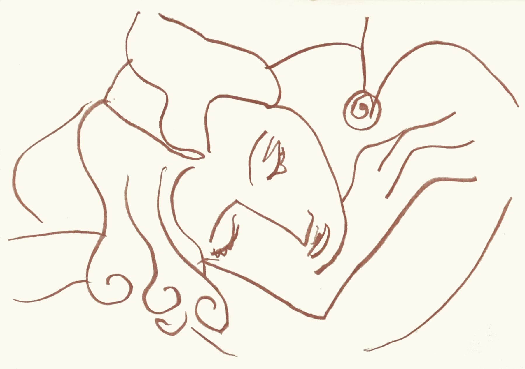 Henri Matisse, Plate 178. Florilège des Amours de Ronsard , 1948